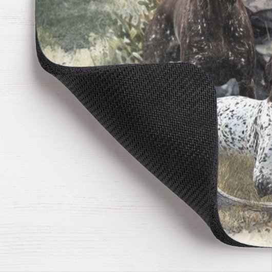 Der deutsche Kurzhaar oder Deutsch Kurzhaar Mousepad (Ecke)