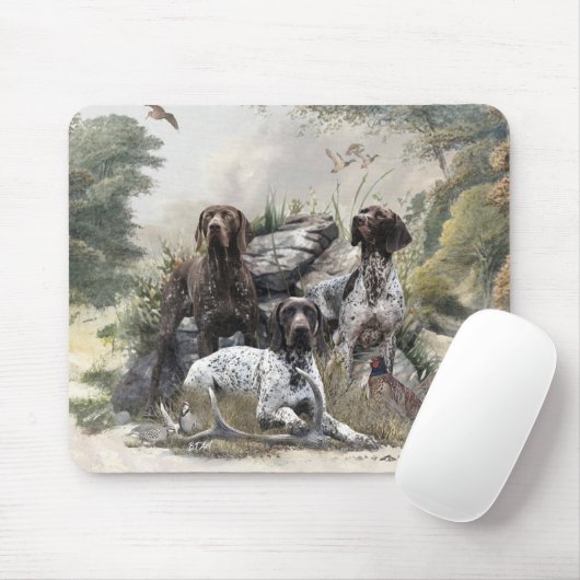 Der deutsche Kurzhaar oder Deutsch Kurzhaar Mousepad (Mit Mouse)