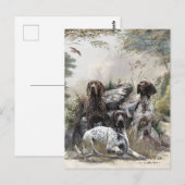 Der deutsche Kurzhaar oder Deutsch Kurzhaar Postkarte (Vorne/Hinten)