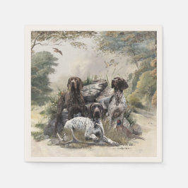 Der deutsche Kurzhaar oder Deutsch Kurzhaar Serviette