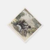 Der deutsche Kurzhaar oder Deutsch Kurzhaar Serviette (Ecke)