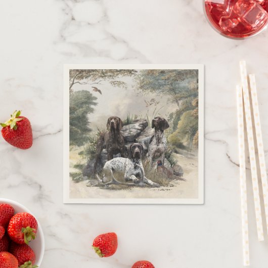 Der deutsche Kurzhaar oder Deutsch Kurzhaar Serviette (Beispiel)