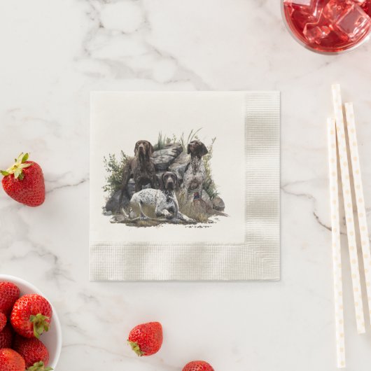 Der deutsche Kurzhaar oder Deutsch Kurzhaar Serviette (Beispiel)