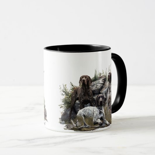 Der deutsche Kurzhaar oder Deutsch Kurzhaar Tasse (VorderseiteRechts)