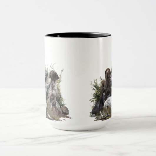 Der deutsche Kurzhaar oder Deutsch Kurzhaar Tasse (Zentrum)