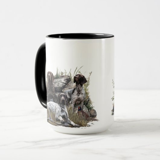 Der deutsche Kurzhaar oder Deutsch Kurzhaar Tasse (Vorderseite Links)