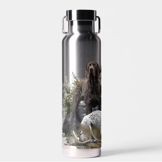 Der deutsche Kurzhaar oder Deutsch Kurzhaar Trinkflasche (Vorne)