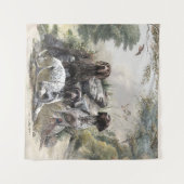 Der deutsche Kurzhaar oder Deutsch Kurzhaar Wandteppich (Vorderseite (Horizontal))