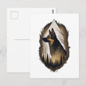 Der Deutsche Schäferhund 003 Postkarte (Vorne/Hinten)