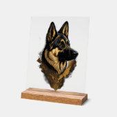 Der Deutsche Schäferhund 004 Acrylschild (Winkel)
