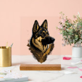 Der Deutsche Schäferhund 004 Acrylschild (Hochzeit)