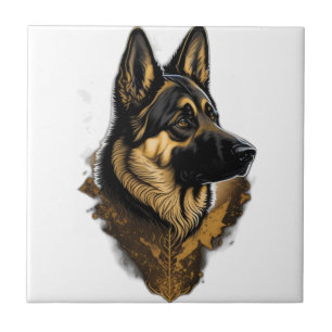 Der Deutsche Schäferhund 004 Fliese