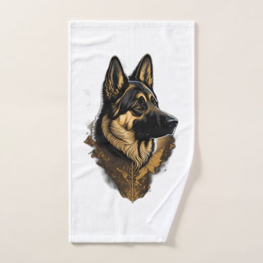 Der Deutsche Schäferhund 004 Handtuch (Handtuch)