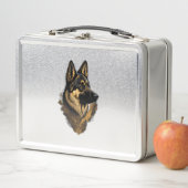 Der Deutsche Schäferhund 004  Metall Brotdose (Beispiel)