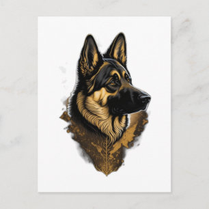 Der Deutsche Schäferhund 004  Postkarte