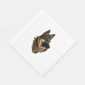 Der Deutsche Schäferhund 004  Serviette (Ecke)