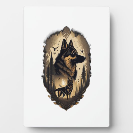 Der Deutsche Schäferhund 005  Fotoplatte (Vorderseite)