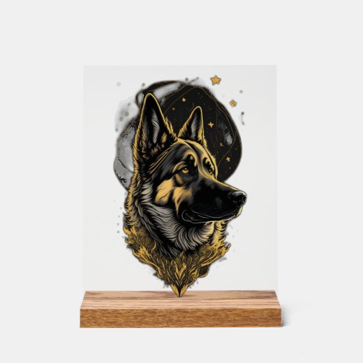 Der Deutsche Schäferhund 007 Acrylschild (Vorderseite)