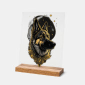 Der Deutsche Schäferhund 007 Acrylschild (Winkel)