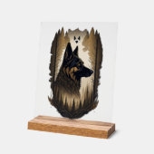 Der Deutsche Schäferhund 008  Acrylschild (Winkel)