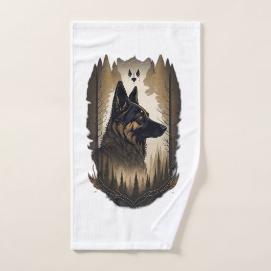 Der Deutsche Schäferhund 008  Handtuch (Handtuch)