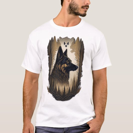 Der Deutsche Schäferhund 008 T-Shirt (Vorderseite)