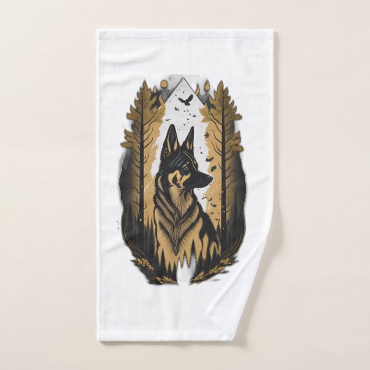 Der Deutsche Schäferhund 009 Handtuch (Handtuch)