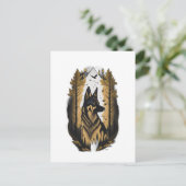 Der Deutsche Schäferhund 009  Postkarte (Stehend Vorderseite)