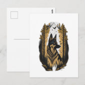 Der Deutsche Schäferhund 009  Postkarte (Vorne/Hinten)