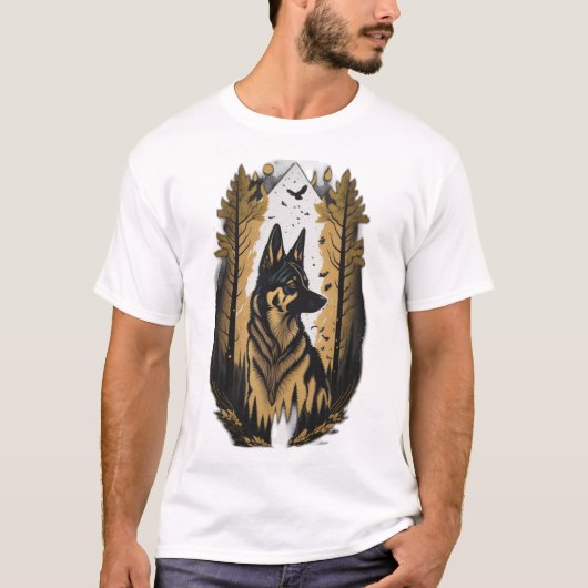 Der Deutsche Schäferhund 009 T-Shirt (Vorderseite)