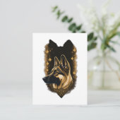 Der Deutsche Schäferhund 011 Postkarte (Stehend Vorderseite)