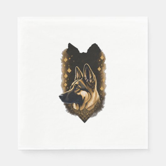 Der Deutsche Schäferhund 011  Serviette (Vorderseite)