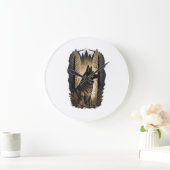 Der Deutsche Schäferhund 013 Große Wanduhr (Zuhause)