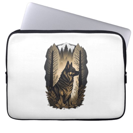 Der Deutsche Schäferhund 013  Laptopschutzhülle (Vorderseite)