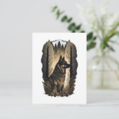 Der Deutsche Schäferhund 013  Postkarte (Stehend Vorderseite)