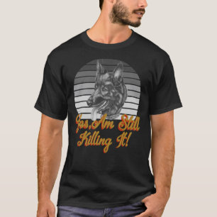 Der deutsche Schäferhund Gsd Retro Sunset tötet ih T-Shirt