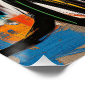 Der deutsche Schäferhund Hund Graffiti 01 - Leonar Poster (Ecke)