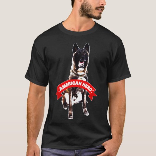 Der deutsche Schäferhund Hund unterstützt das Mili T-Shirt (Vorderseite)