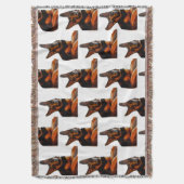 DER DEUTSCHE SCHEPHERD-Wurf Decke (Vorderseite Vertikal)