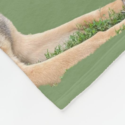 DER DEUTSCHE SCHEPHERD-Wurf Fleecedecke (Ecke)