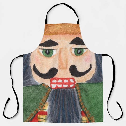 Der deutsche Soldat Nutcracker der traditionellen  Schürze (Vorderseite)