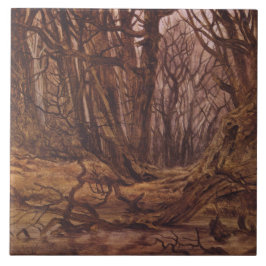 Der deutsche Wald in der Herbstsaison Fliese