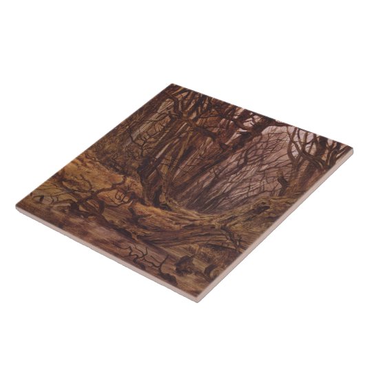 Der deutsche Wald in der Herbstsaison Fliese (Seite)