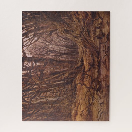 Der deutsche Wald in der Herbstsaison Puzzle (Vertikal)