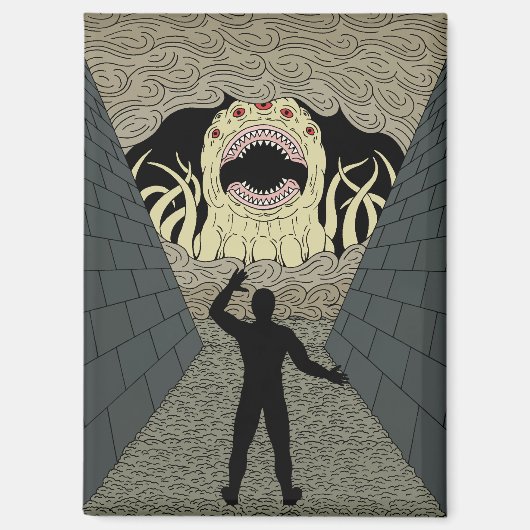 Der Devourer kommt seltsame Horror-Kunst Magnet (Vorderseite)