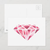 Der Diamant Postkarte (Vorne/Hinten)