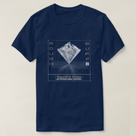 Der Diamant-T - Shirt der rauen und lederfarbenen