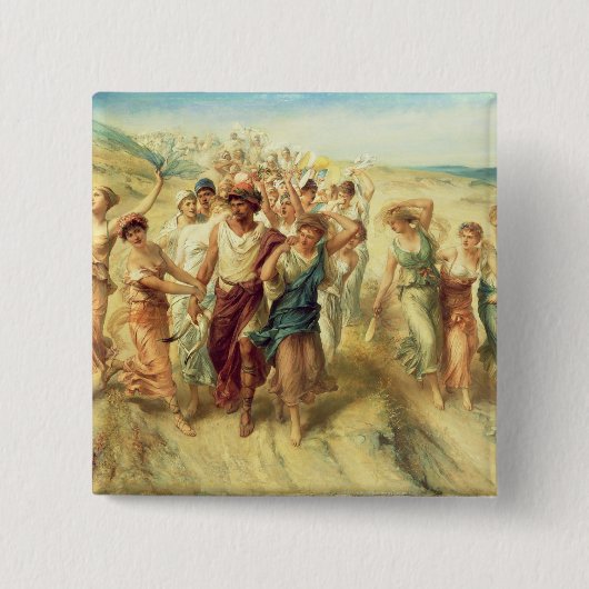 Der Dichter Anacreon (570-485 BC) mit seinen Button (Vorderseite)