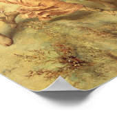 Der Dichter Anacreon (570-485 v. Chr.) mit seinen  Poster (Ecke)