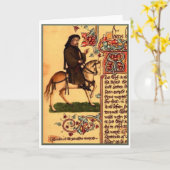 Der Dichter Chaucer, Ellesmere-Manuskript, circa Karte (Gelbe Blume)